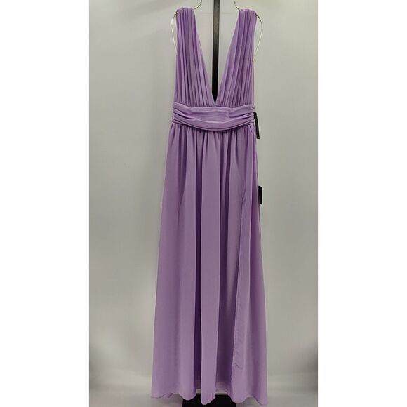 Lulus Heavenly Hues Lavender Maxi Dress Lilac Basic Sleeveless Small - Picture 2 of 3
